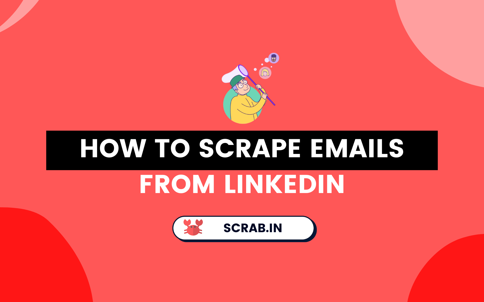 scrape emails from linkedin